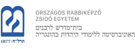 Logo des Budapester Rabbinerseminar, dem Jewish Theological Seminary – University of Jewish Studies, Hungary / Országos Rabbiképző-Zsidó Egyetem